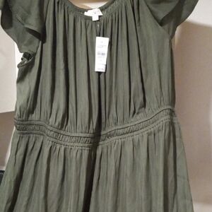 LOFT Casual Green Dress